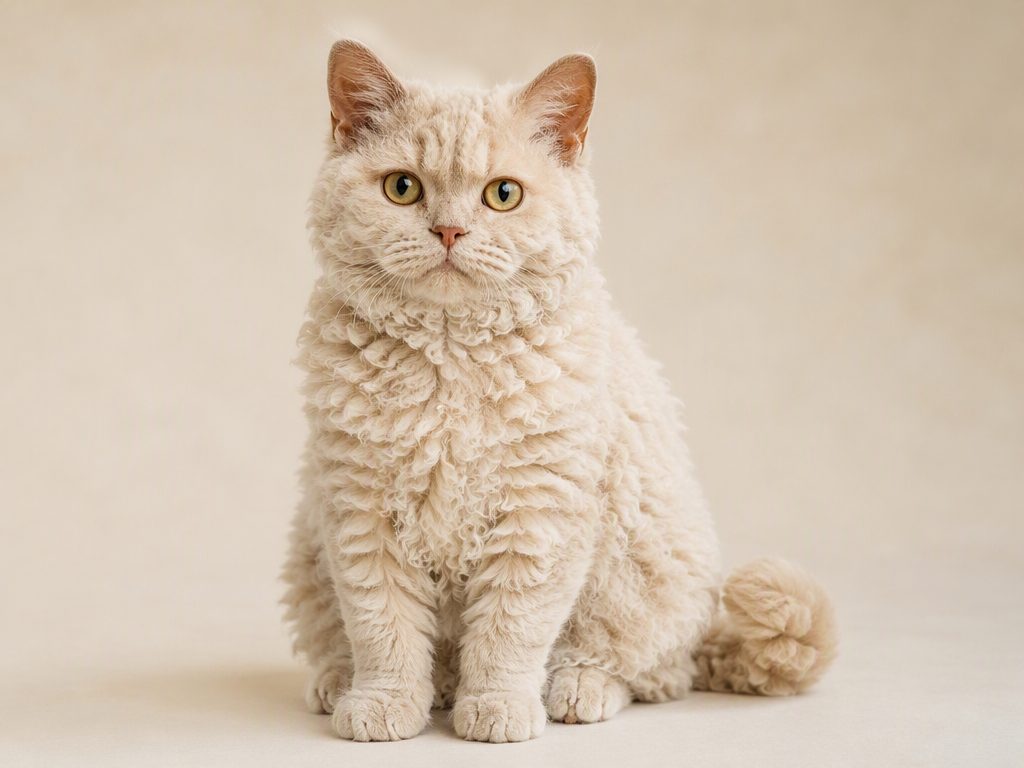 Selkirk Rex — cat breed guide Australia, studio portrait by Zookie Pets
