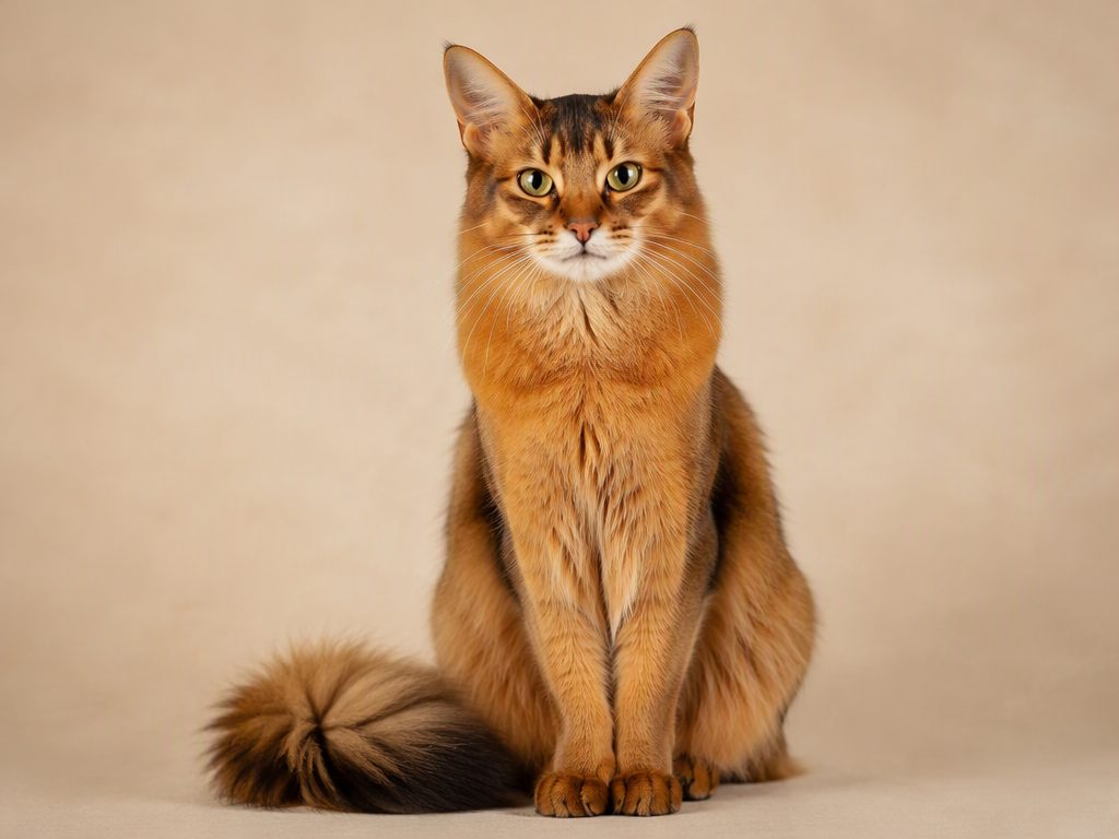 Somali — cat breed guide Australia, studio portrait by Zookie Pets