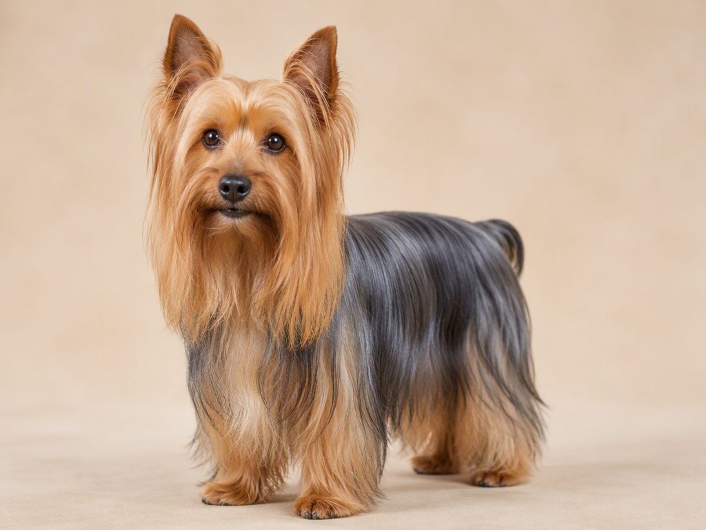 Australian Silky Terrier — dog breed guide Australia, studio portrait by Zookie Pets