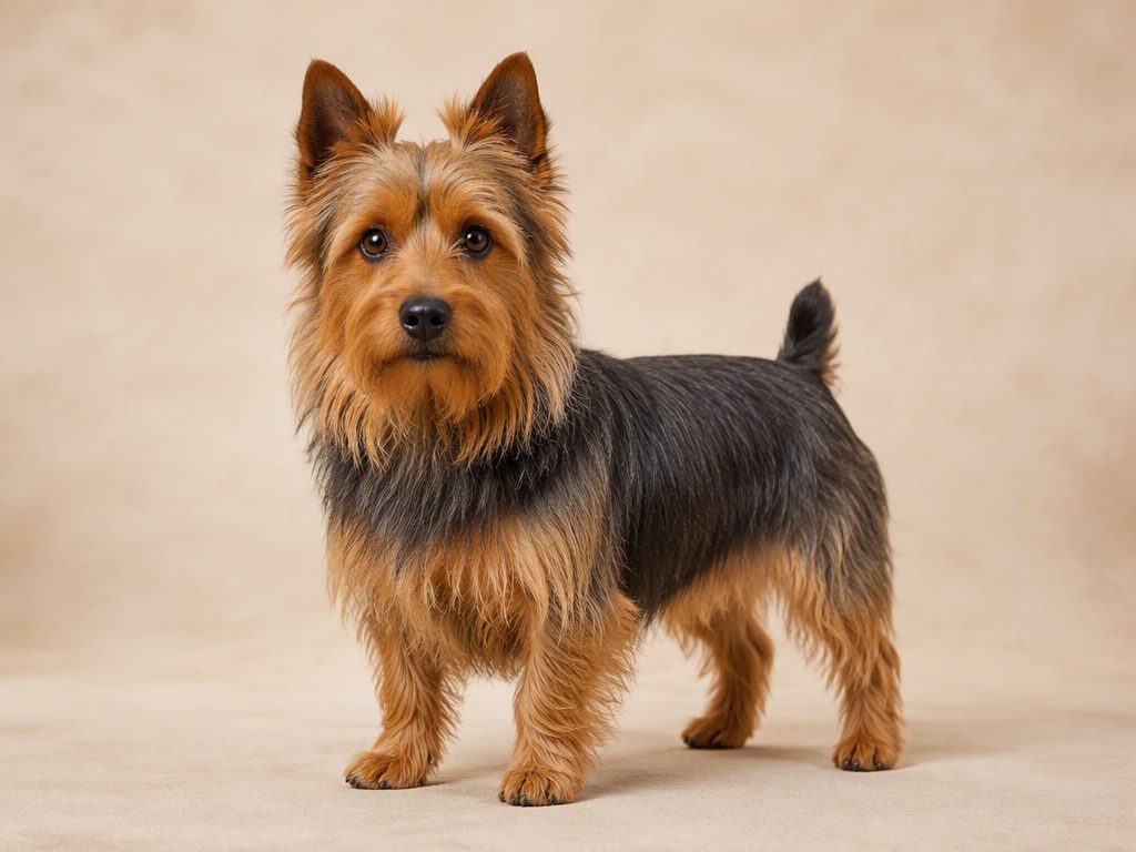 Australian Terrier — dog breed guide Australia, studio portrait by Zookie Pets