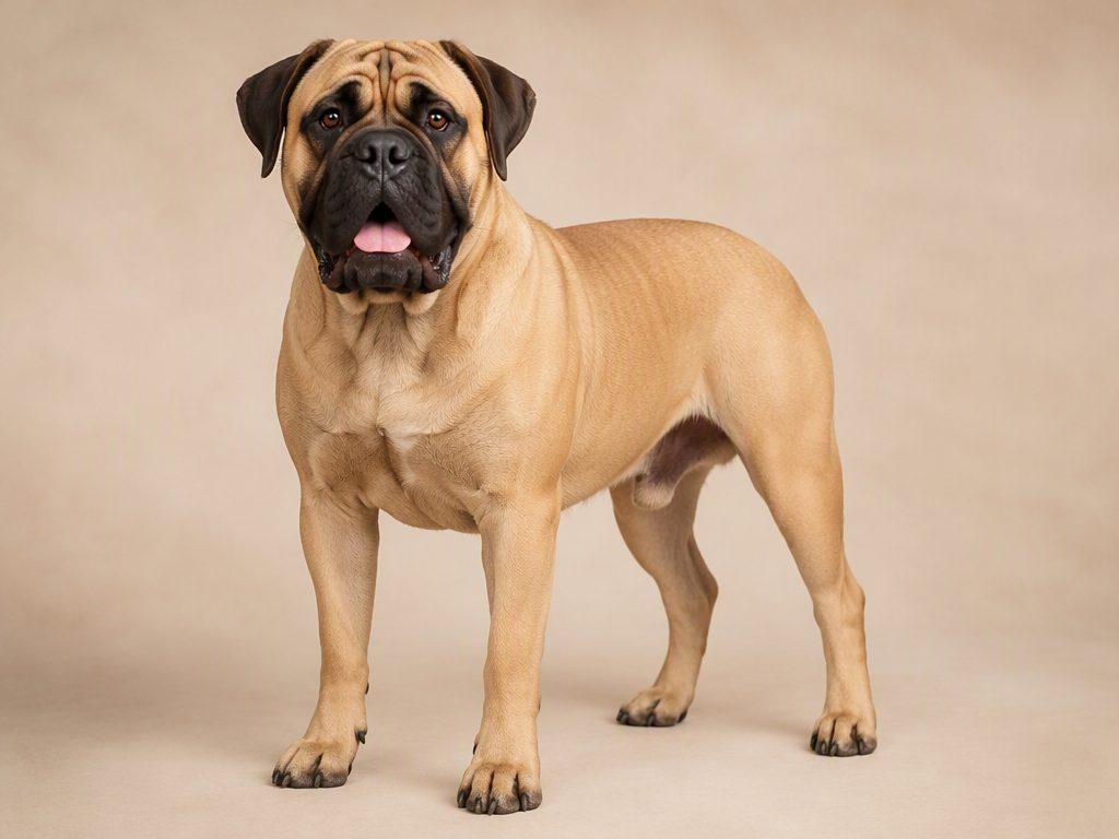 Bullmastiff — dog breed guide Australia, studio portrait by Zookie Pets