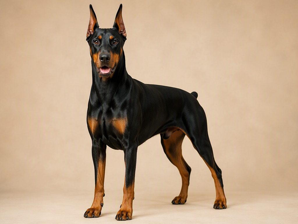 Dobermann — dog breed guide Australia, studio portrait by Zookie Pets