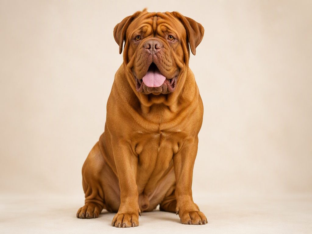 Dogue de Bordeaux — dog breed guide Australia, studio portrait by Zookie Pets