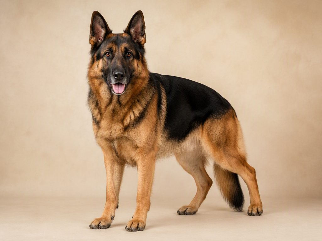German Shepherd — dog breed guide Australia, studio portrait by Zookie Pets