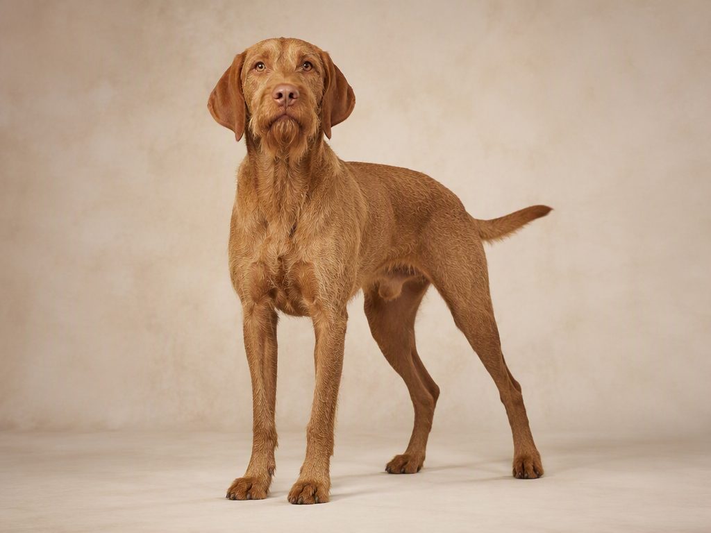 Wirehaired Vizsla — dog breed guide Australia, studio portrait by Zookie Pets