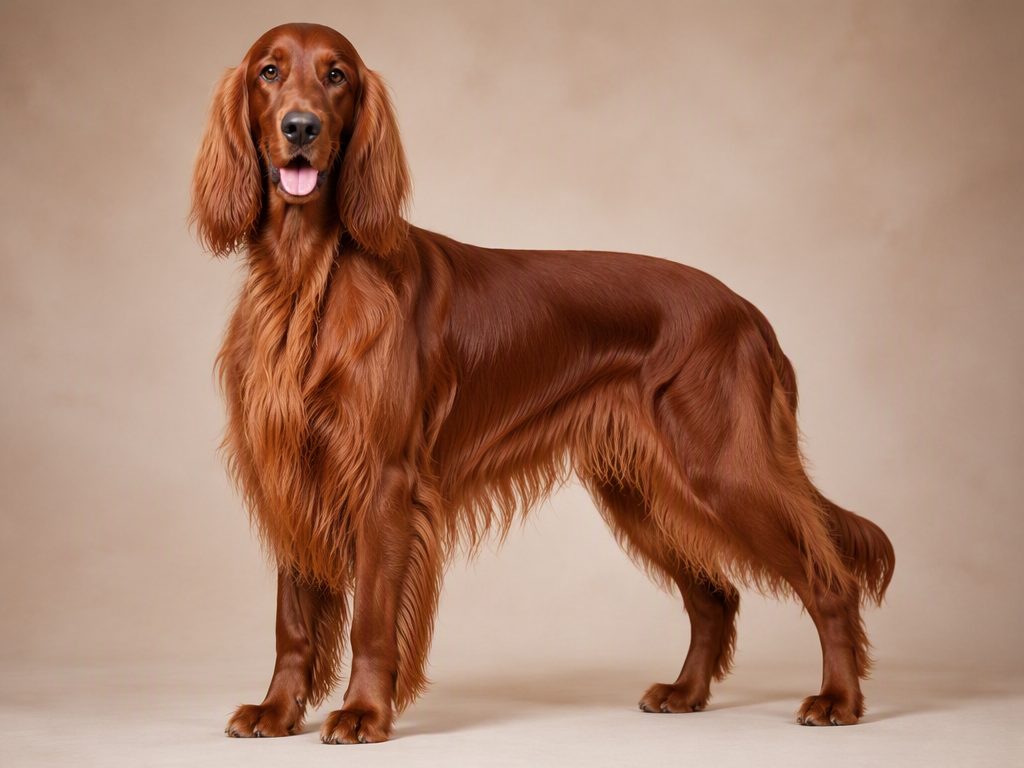 Irish Setter — dog breed guide Australia, studio portrait by Zookie Pets