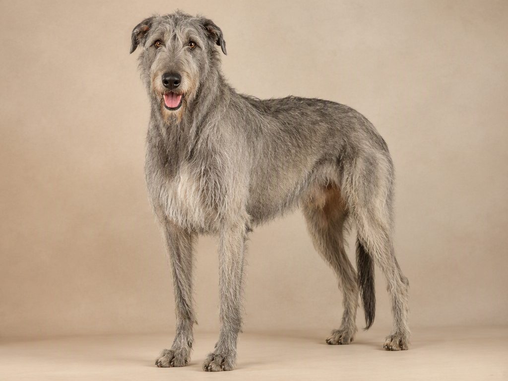 Irish Wolfhound — dog breed guide Australia, studio portrait by Zookie Pets