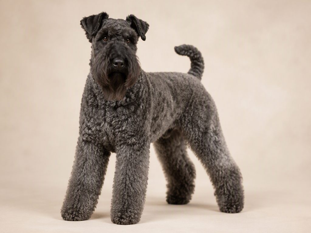 Kerry Blue Terrier — dog breed guide Australia, studio portrait by Zookie Pets
