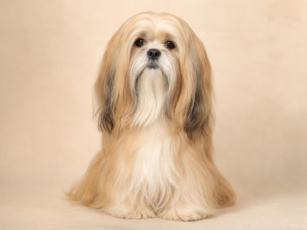 Lhasa Apso — dog breed guide Australia, studio portrait by Zookie Pets