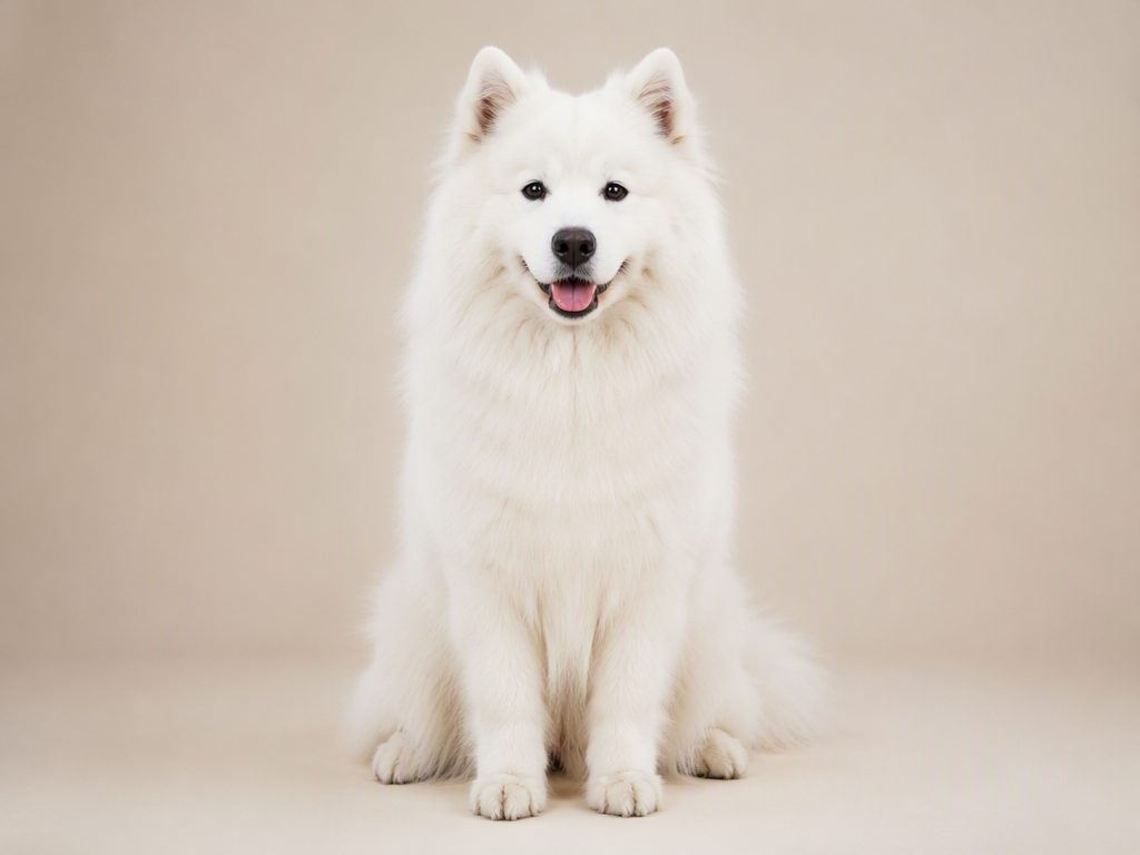 Samoyed — dog breed guide Australia, studio portrait by Zookie Pets