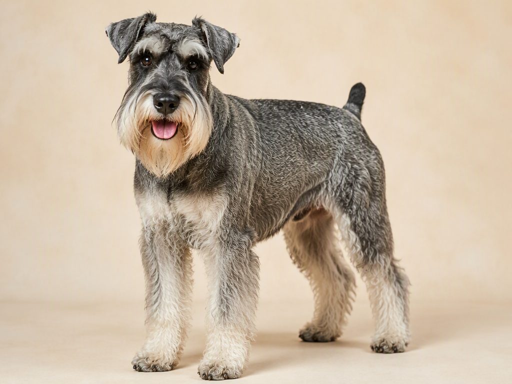 Standard Schnauzer — dog breed guide Australia, studio portrait by Zookie Pets