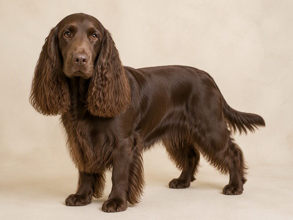 Field Spaniel — dog breed guide Australia, studio portrait by Zookie Pets