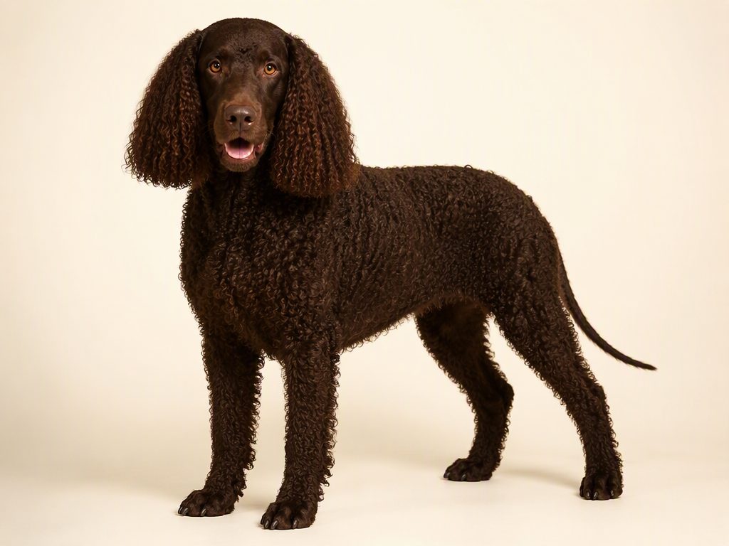 Irish Water Spaniel — dog breed guide Australia, studio portrait by Zookie Pets