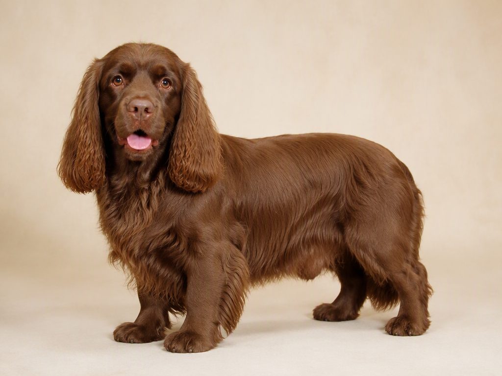 Sussex Spaniel — dog breed guide Australia, studio portrait by Zookie Pets